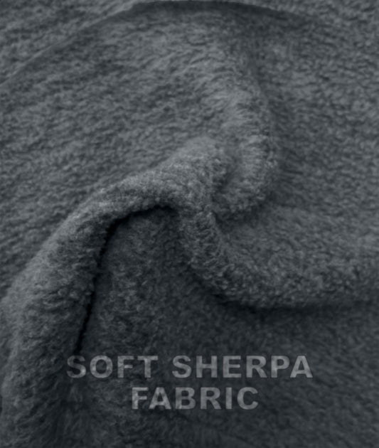 Sherpa Fleece Fluffy GymX Hoodie- Charcoal Grey - GymX