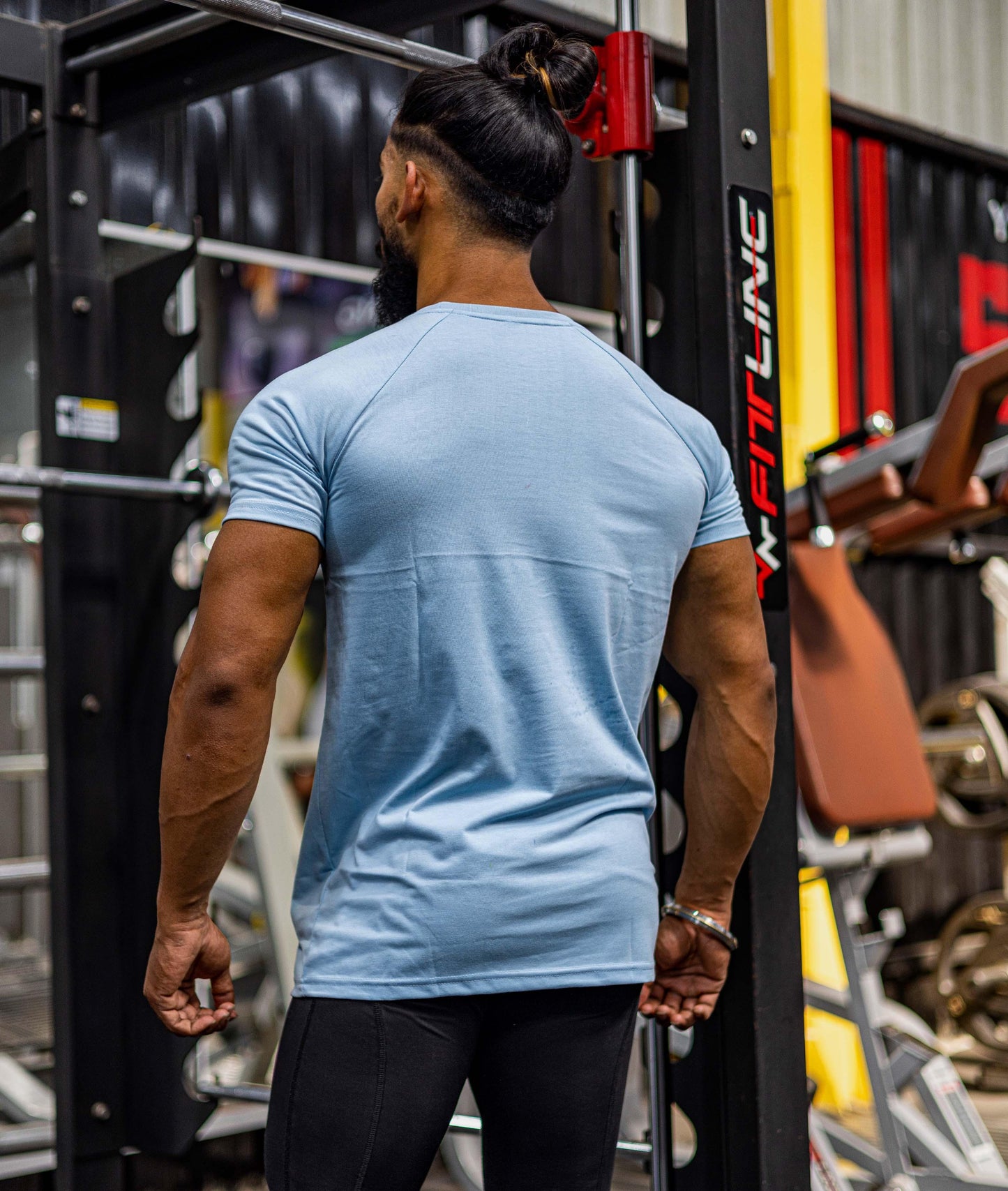 Pure Cotton GymX Tee: Olympic Blue - Sale