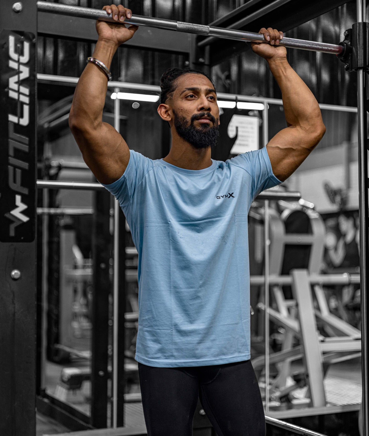 Pure Cotton GymX Tee: Olympic Blue - Sale