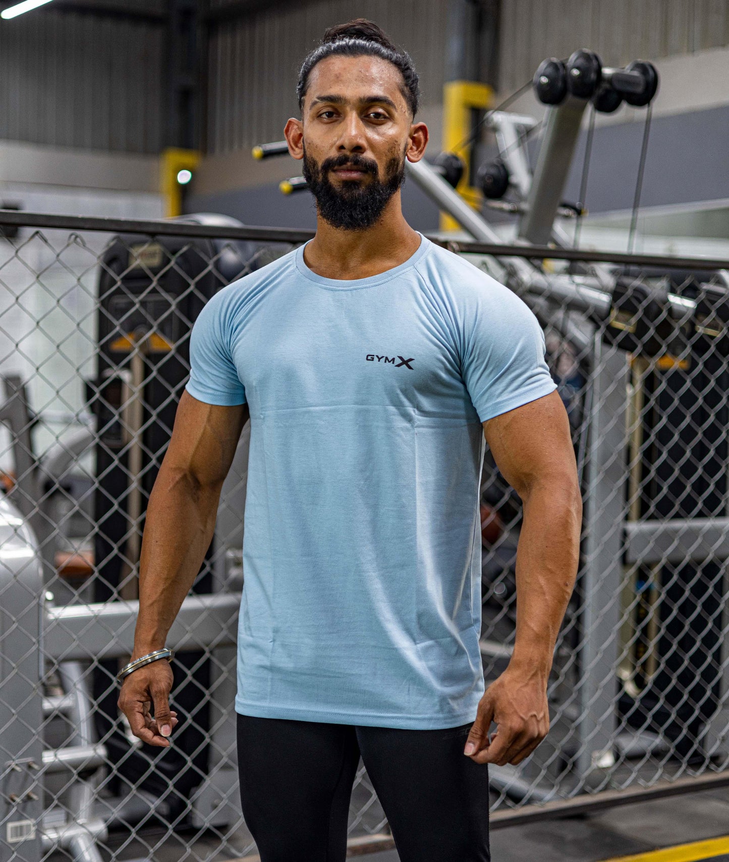 Pure Cotton GymX Tee: Olympic Blue - Sale