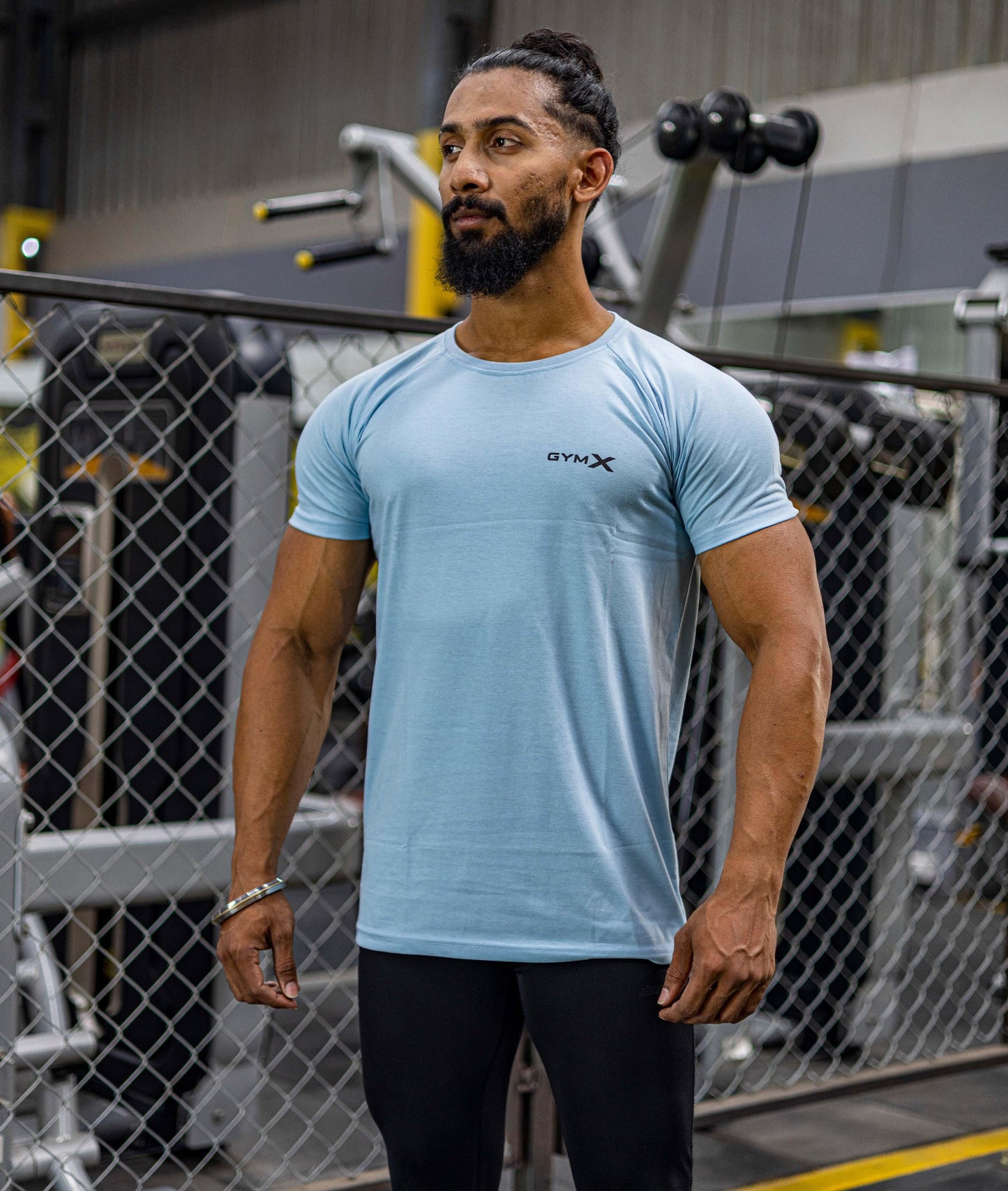 Pure Cotton GymX Tee: Olympic Blue - Sale