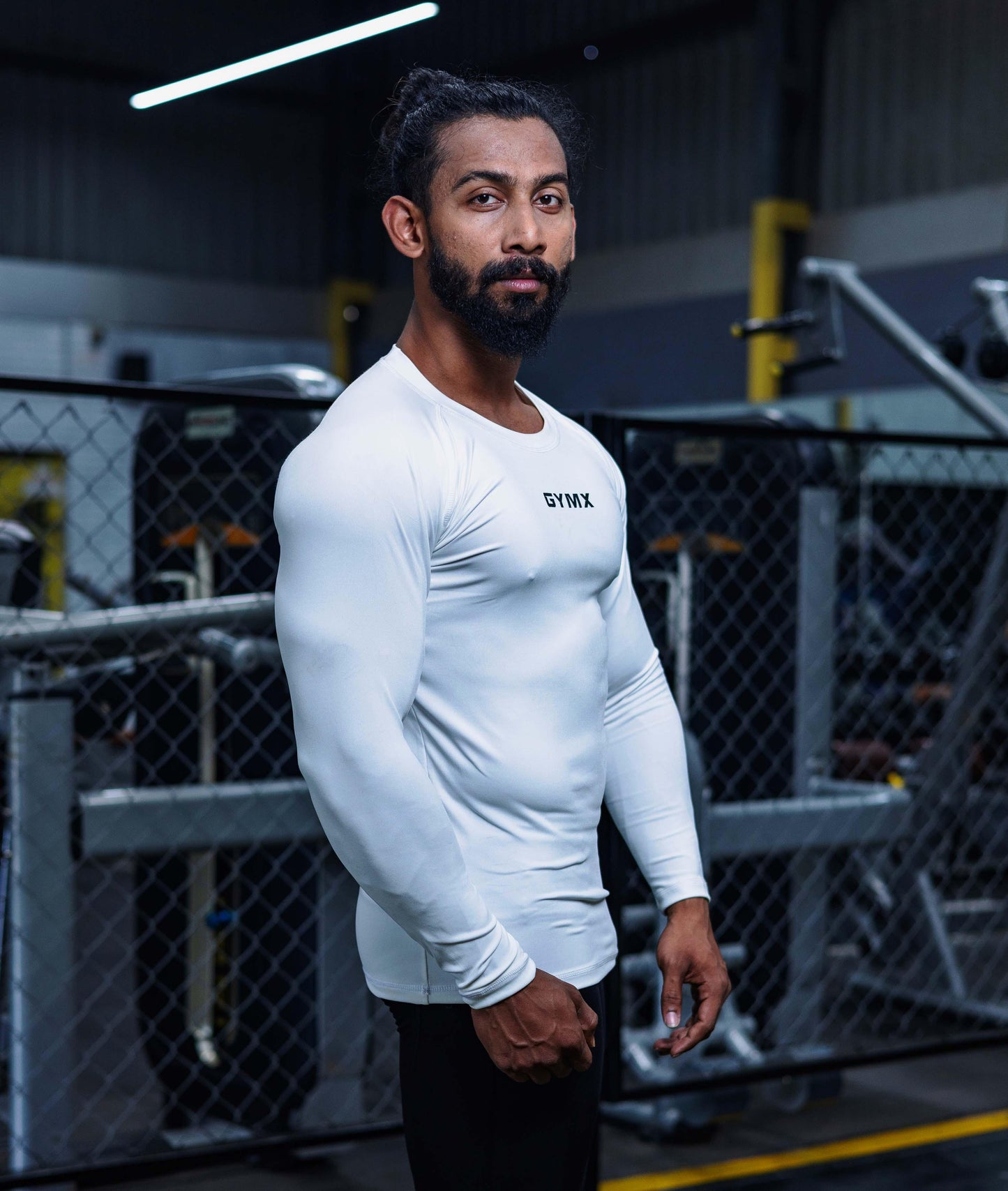 Compression GymX Full SleeveTee: Perfect White - Sale - GymX