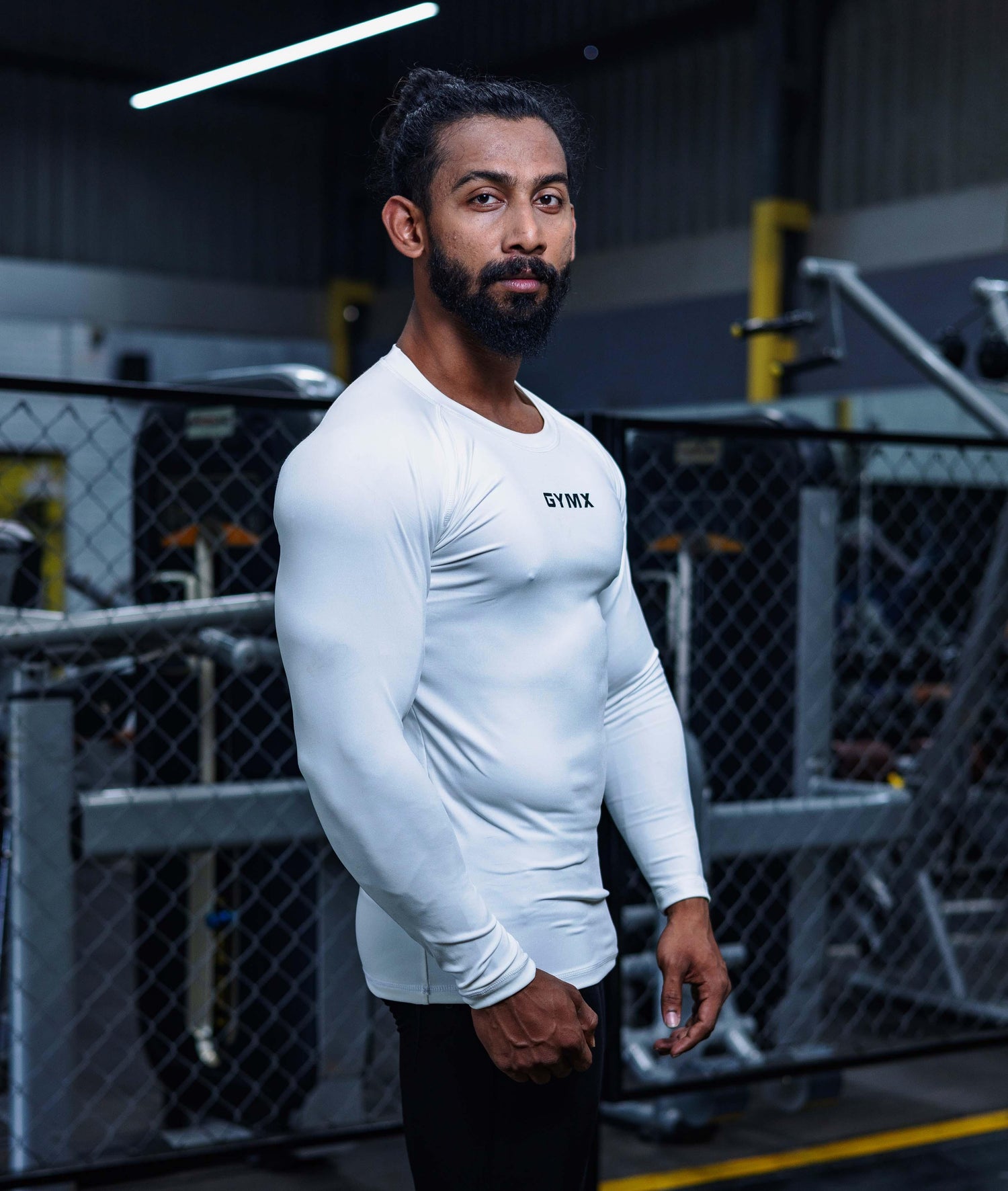Compression GymX Full SleeveTee: Perfect White - Sale - GymX