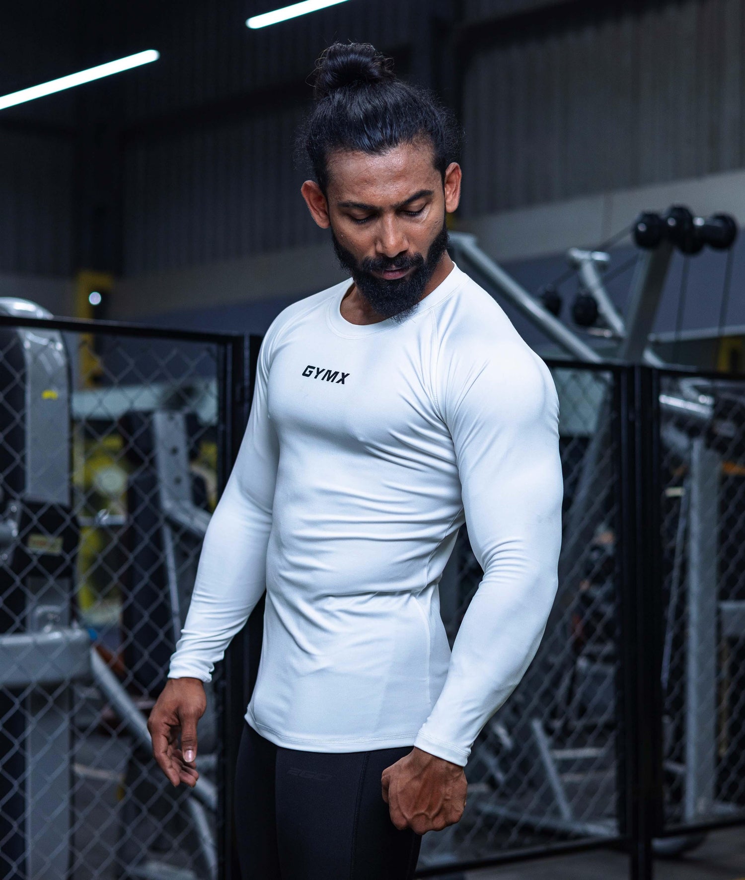 Compression GymX Full SleeveTee: Perfect White - Sale - GymX
