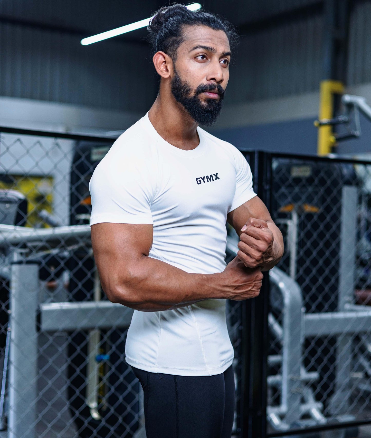 Viking Pro GymX Compression Tee: Frost White