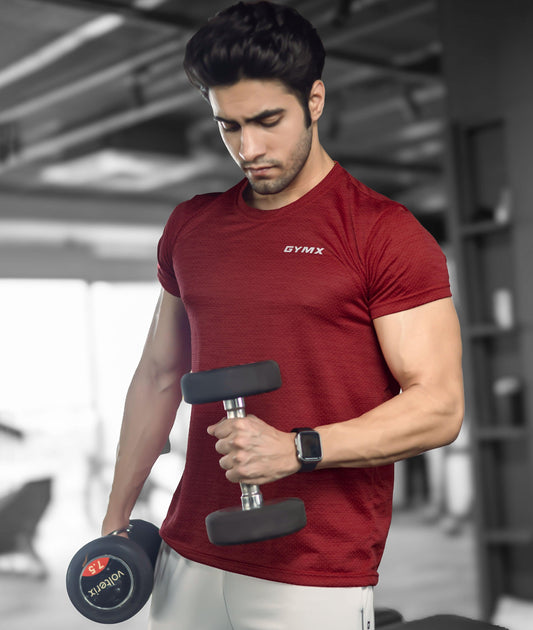 Nimbus GymX Tee: Volcano Red - Sale