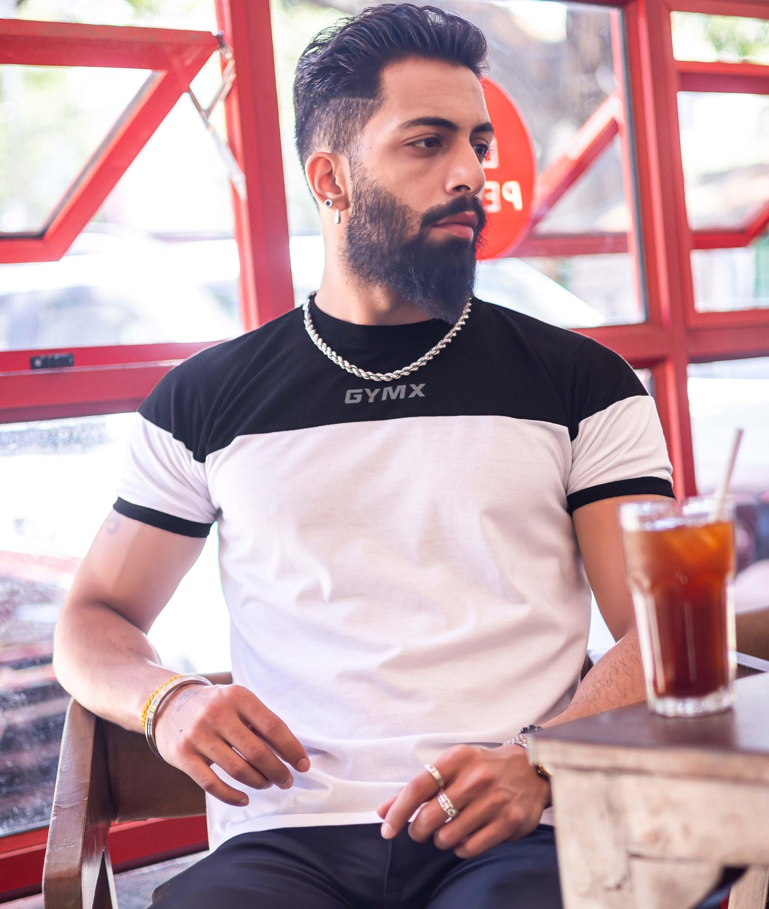 Lifestyle GymX Tee: Black & White - GymX