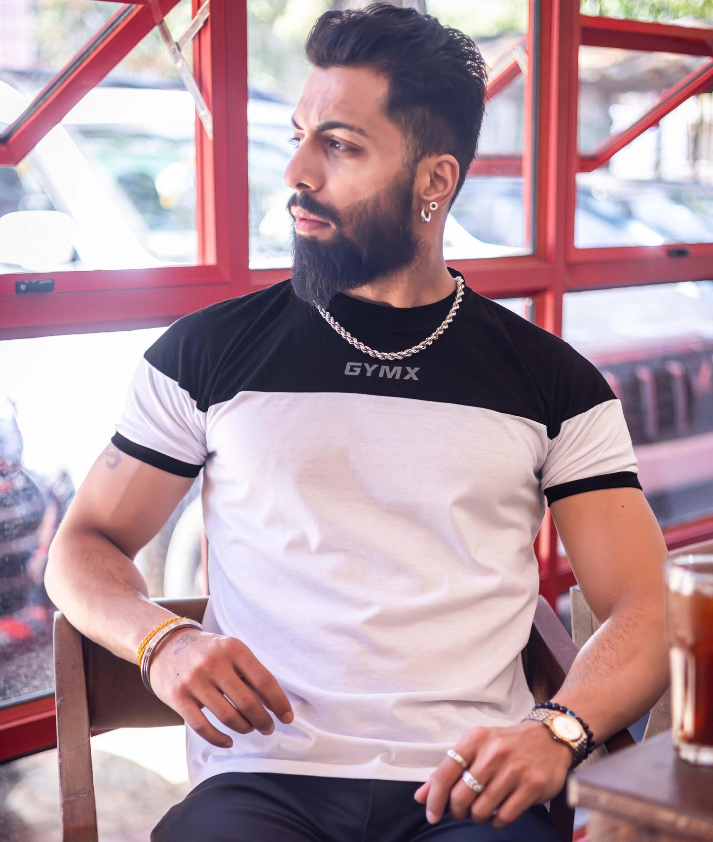 Lifestyle GymX Tee: Black & White - GymX