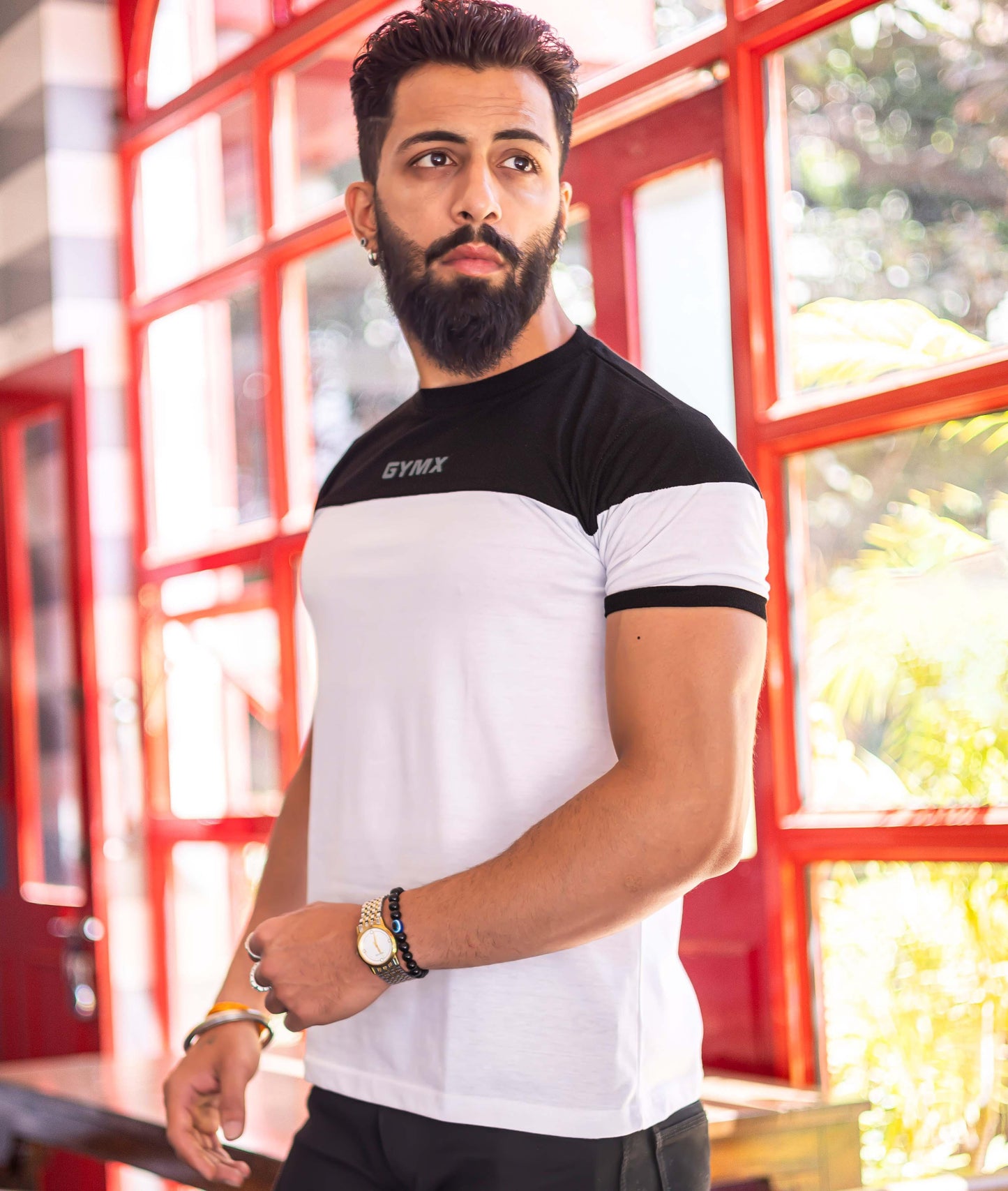 Lifestyle GymX Tee: Black & White - GymX