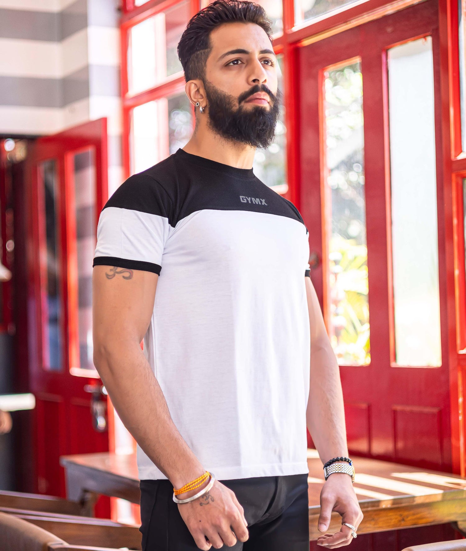 Lifestyle GymX Tee: Black & White - GymX