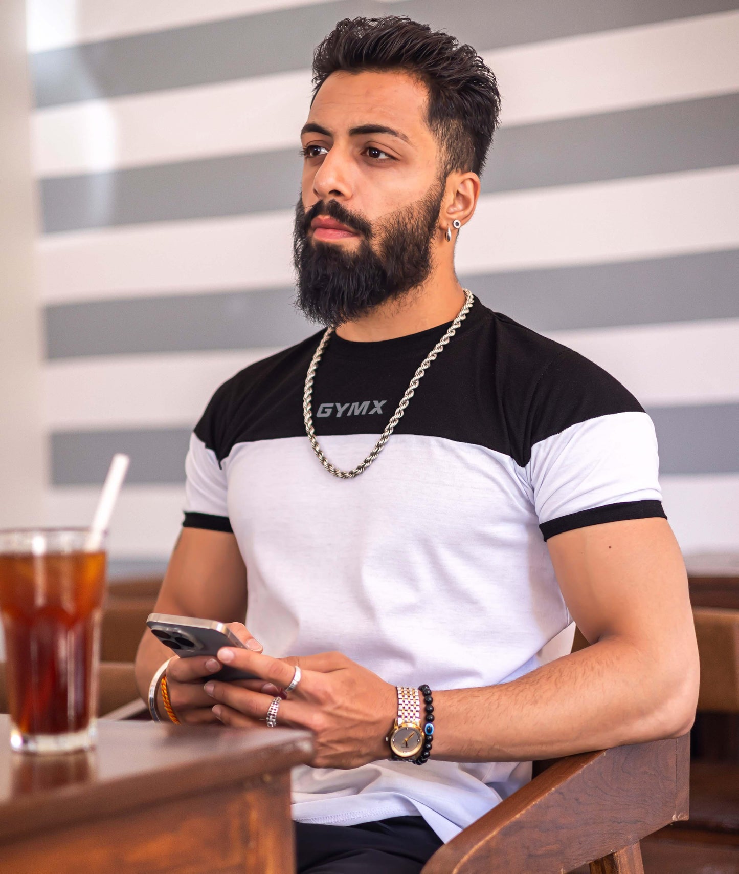 Lifestyle GymX Tee: Black & White - GymX