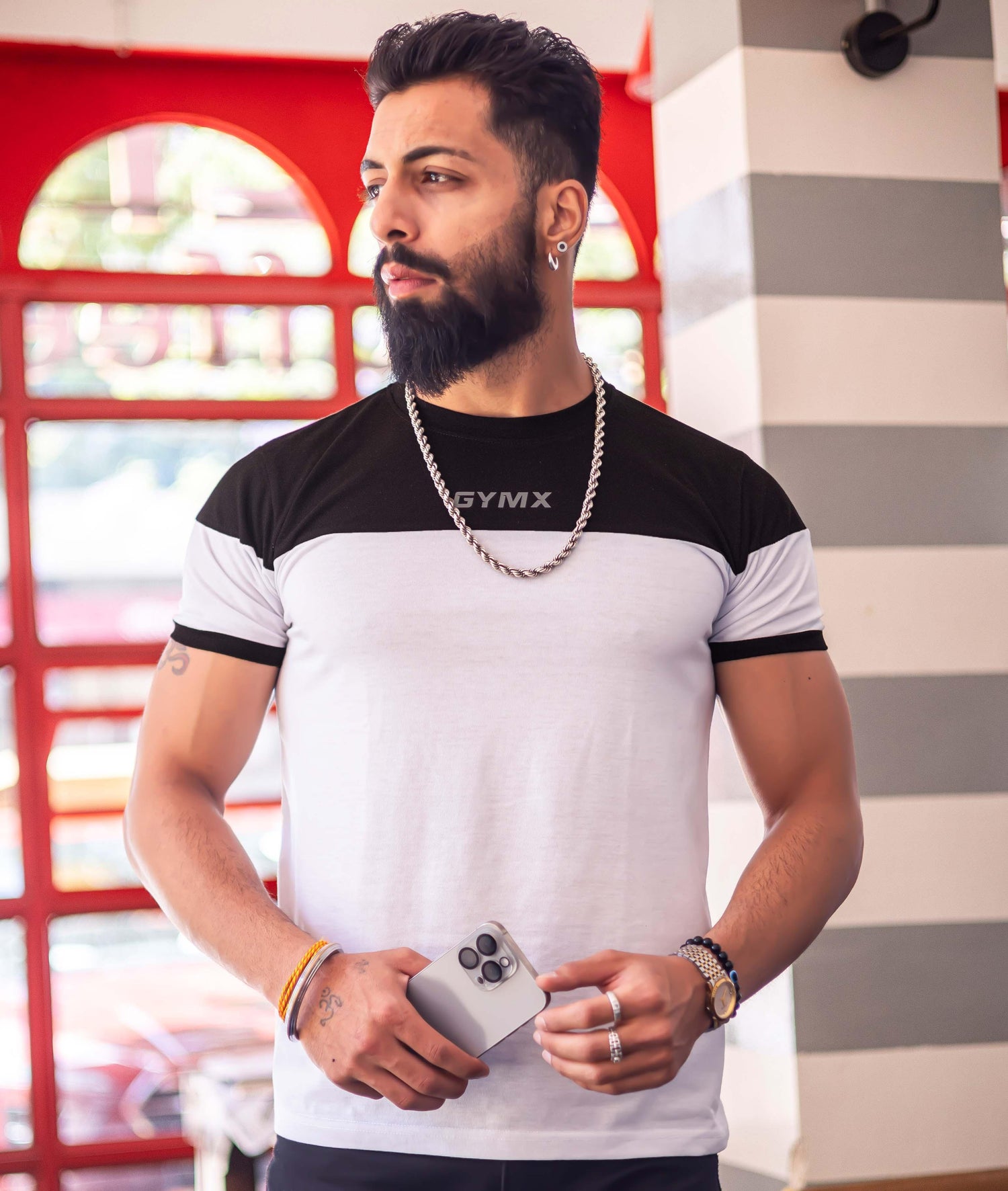 Lifestyle GymX Tee: Black & White - GymX