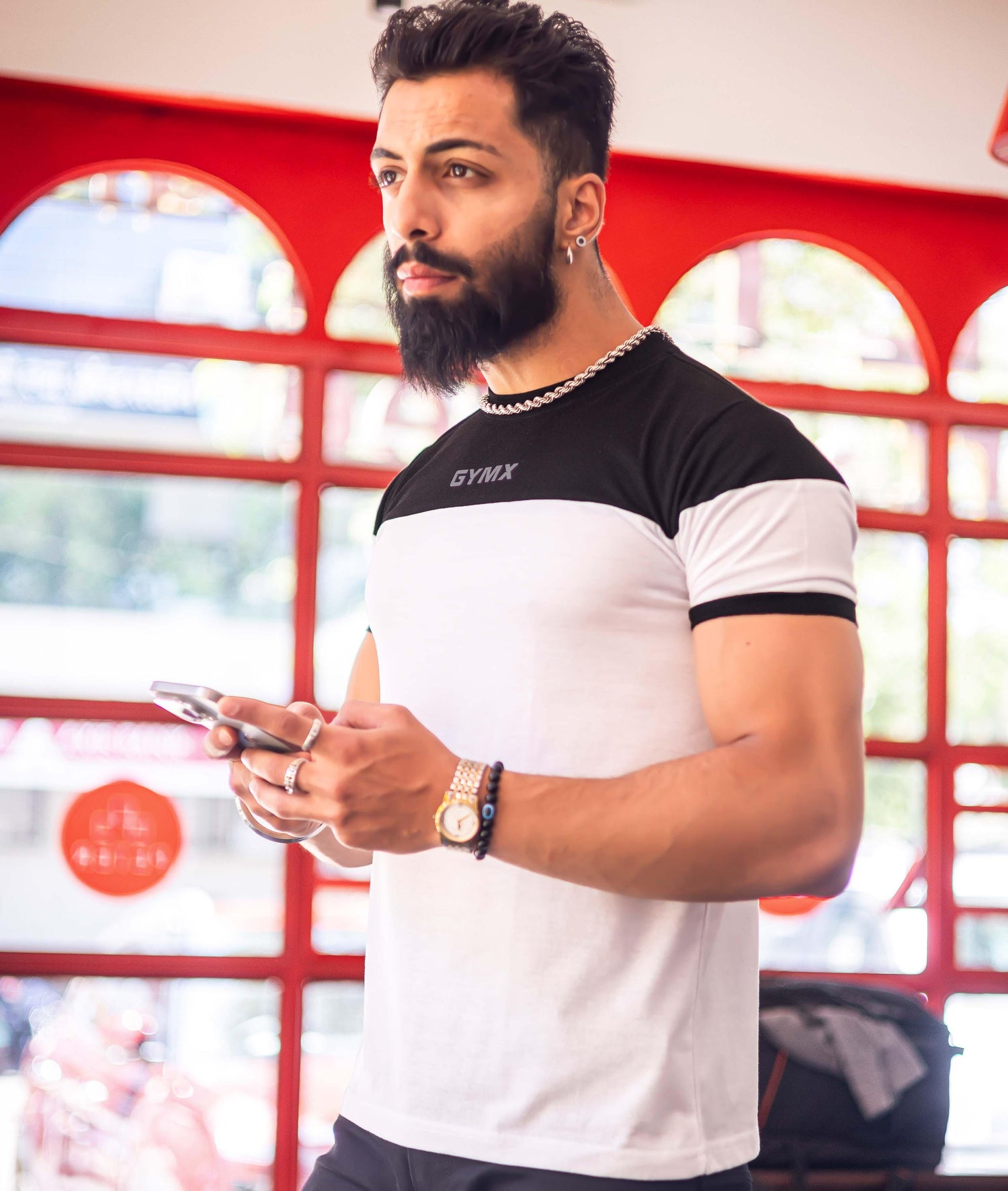 Lifestyle GymX Tee: Black & White - GymX