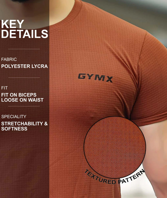 Impulse GymX Tee: Rust Red - Sale