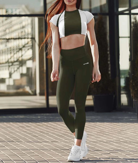 Olive Green GymX Leggings - GymX