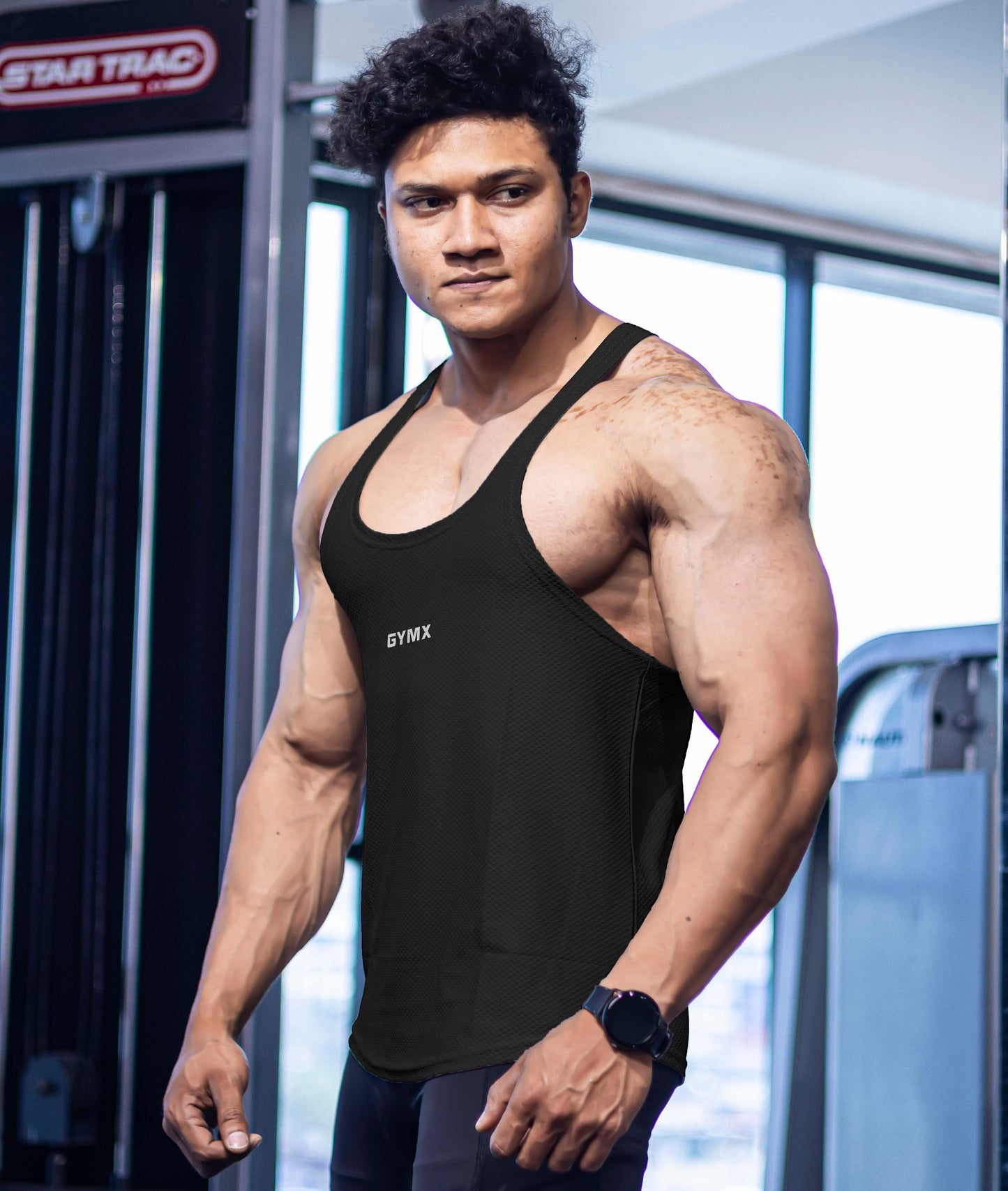 Diamond Cut GymX Stringer: Black - GymX