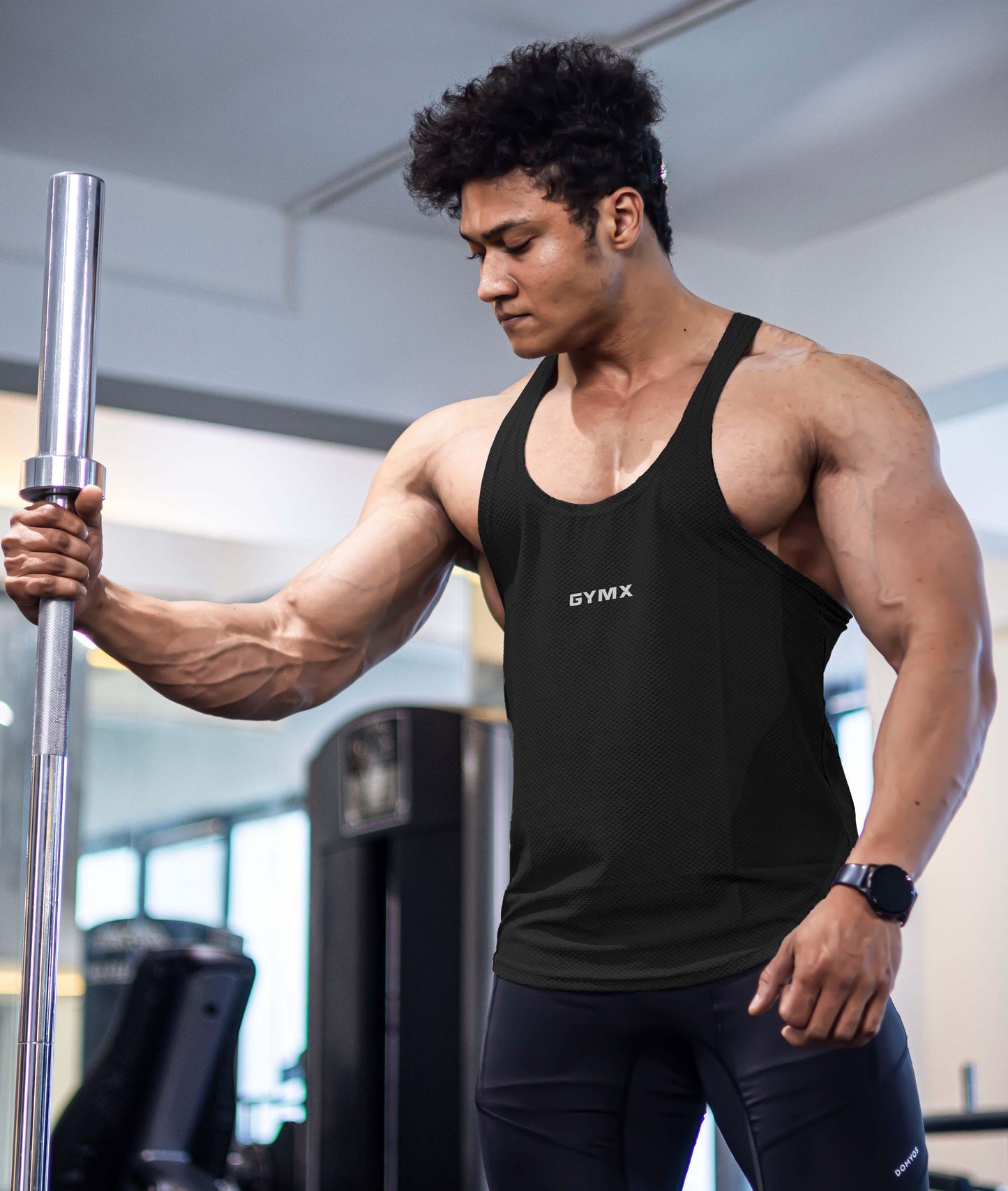 Diamond Cut GymX Stringer: Black - GymX