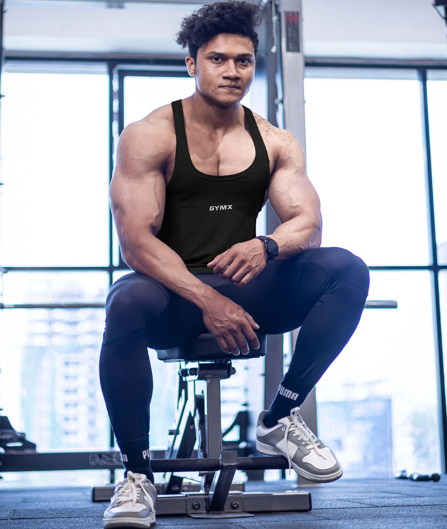 Diamond Cut GymX Stringer: Black - GymX