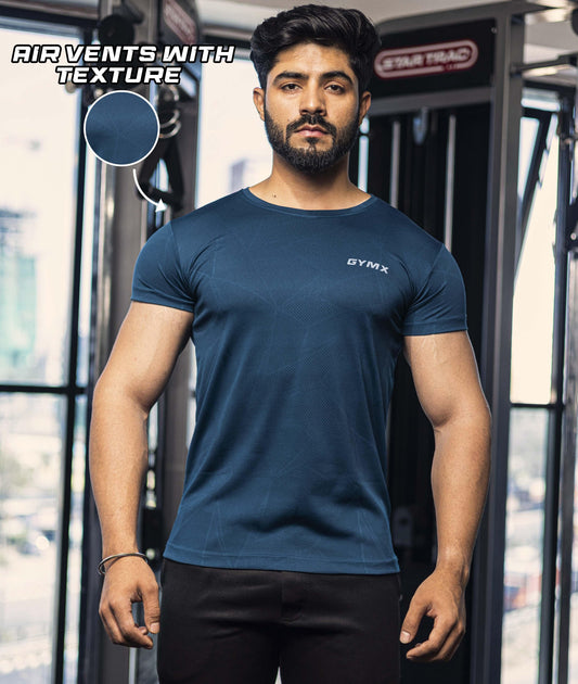 Speed GymX Tee: Airforce Blue - GymX