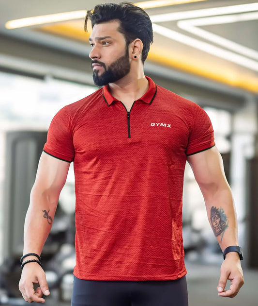 Edge GymX Polos- Flame Red - Sale