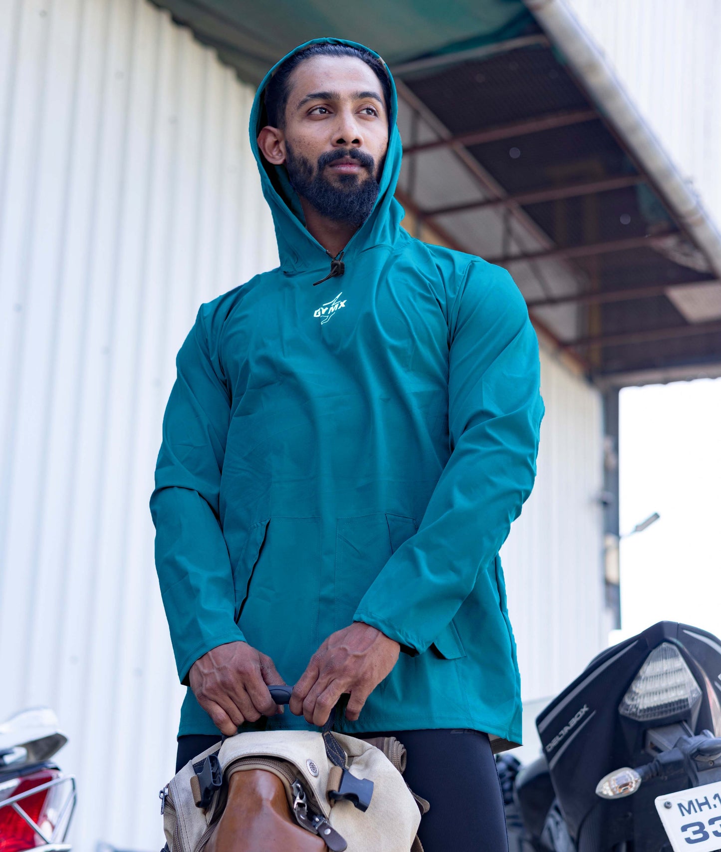 Storm Waterproof Jacket 2.0- Sea Blue (with rainproof phone pockets) - Sale