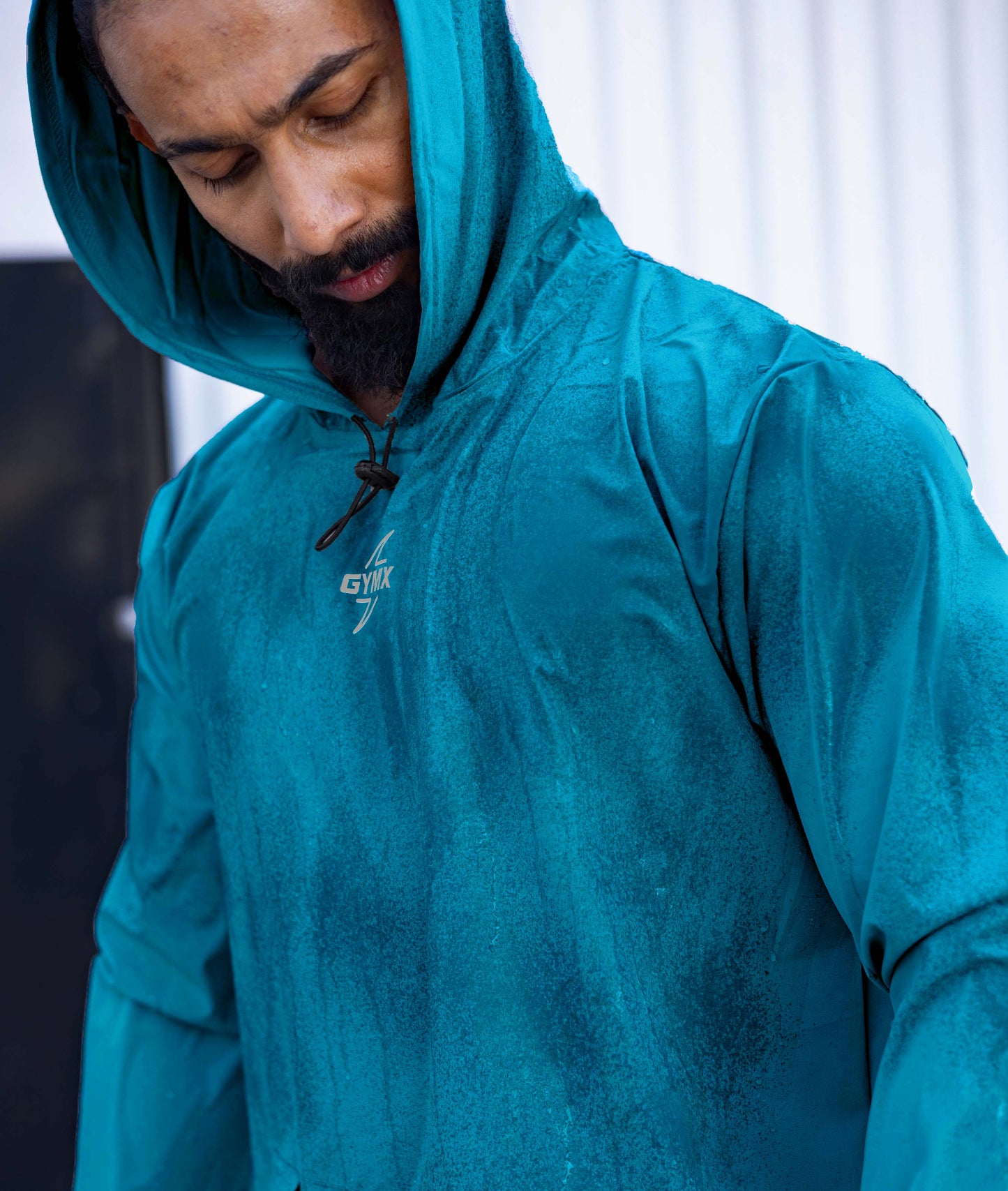 Storm Waterproof Jacket 2.0- Sea Blue (with rainproof phone pockets) - Sale