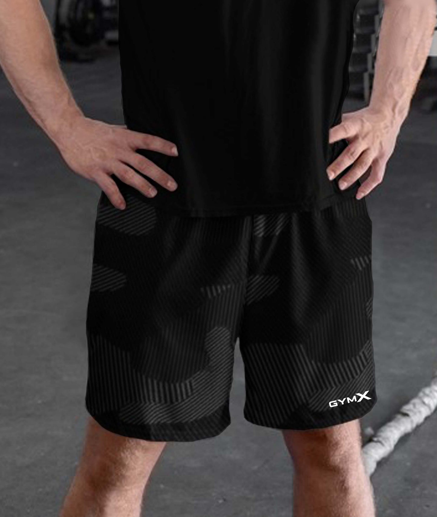 Vitality GymX Shorts: Oblivion Black Camo
