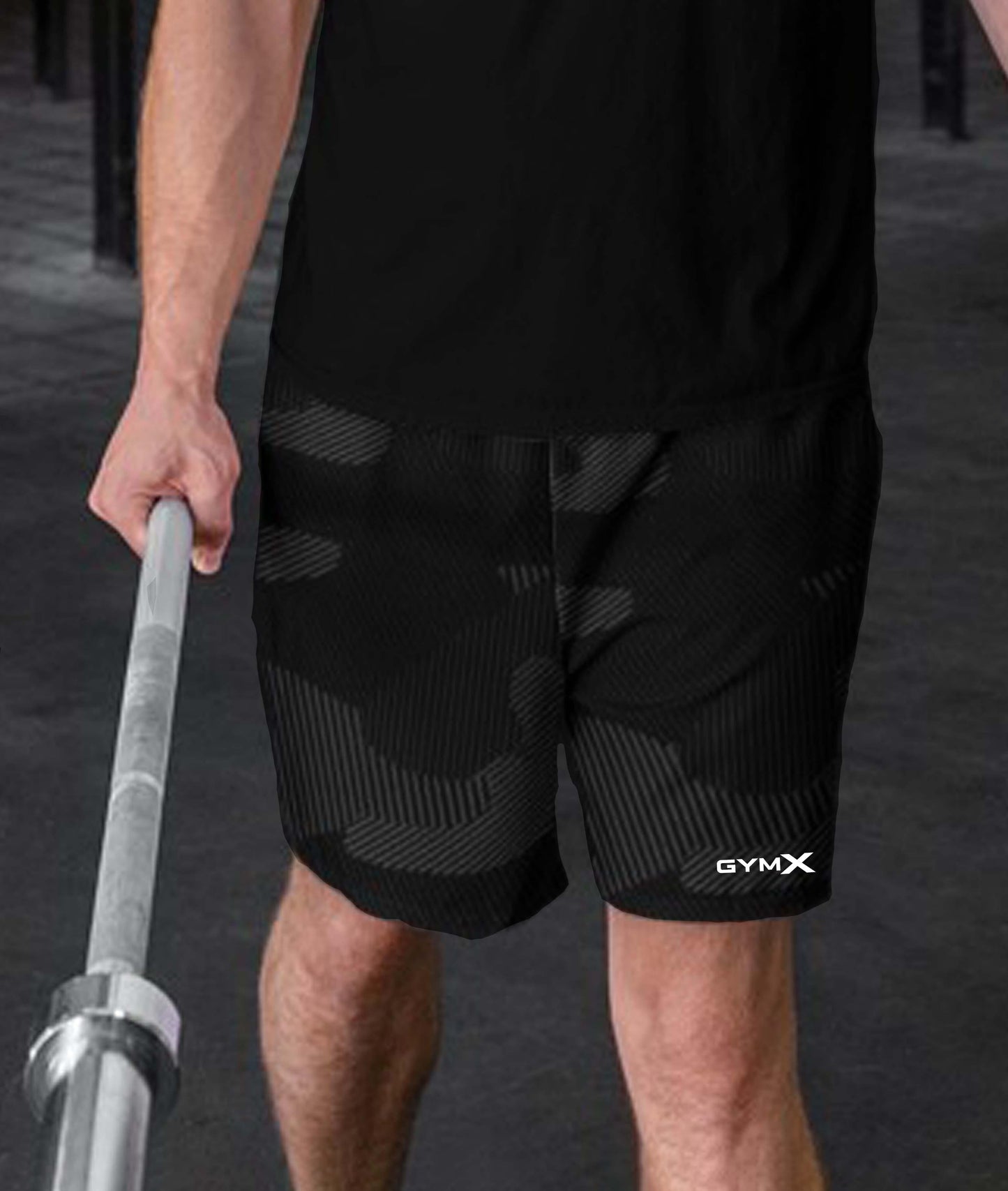 Vitality GymX Shorts: Oblivion Black Camo