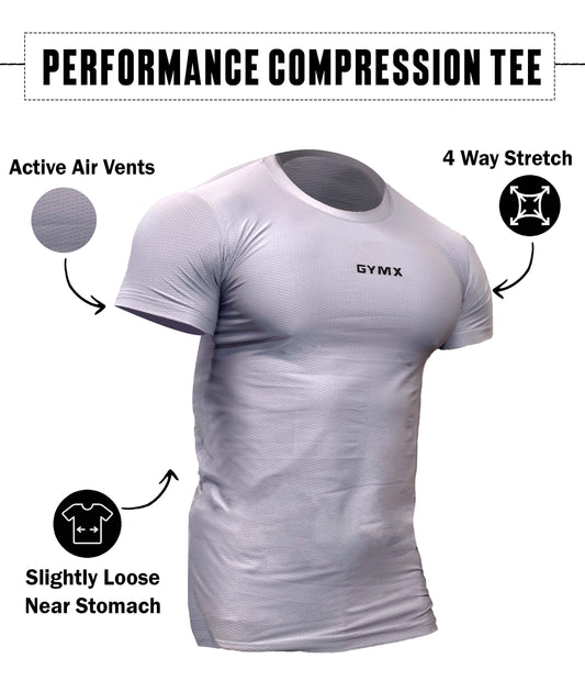 Performance Compression Tee- Arctic Wolf