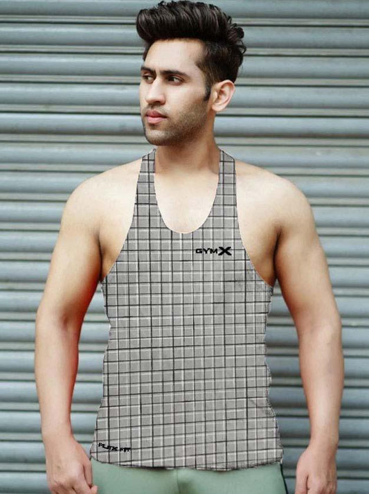 Gymx Square Checks Stringer - Sale - GymX
