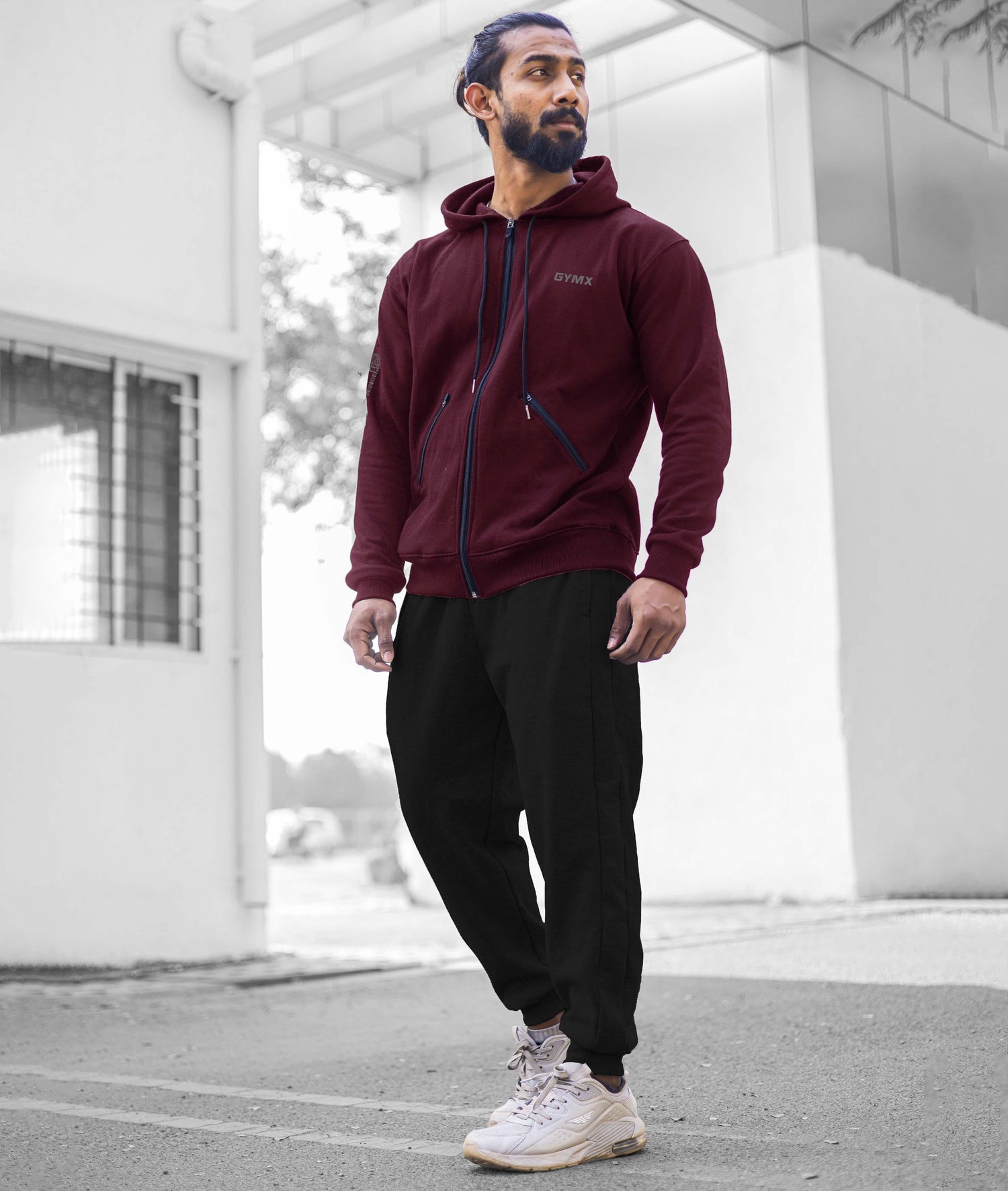Signature Oversized GymX Hoodie: Sublime Maroon - GymX