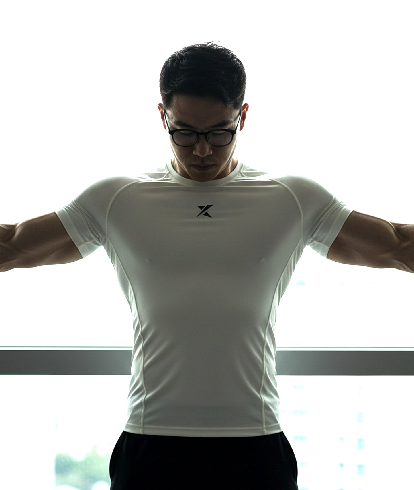Armour Compression Tees: Frost White (Nylon)