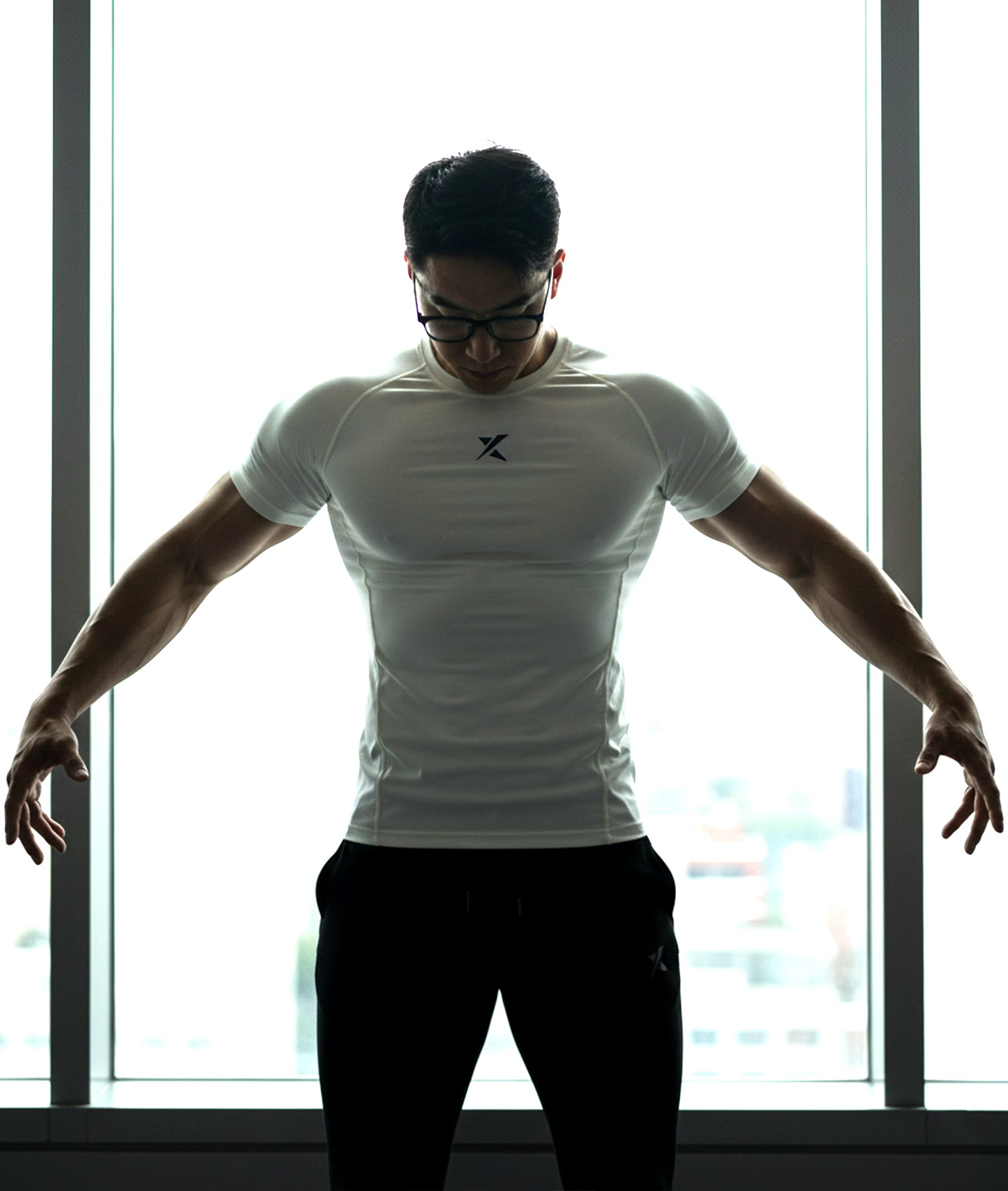 Armour Compression Tees: Frost White (Nylon)