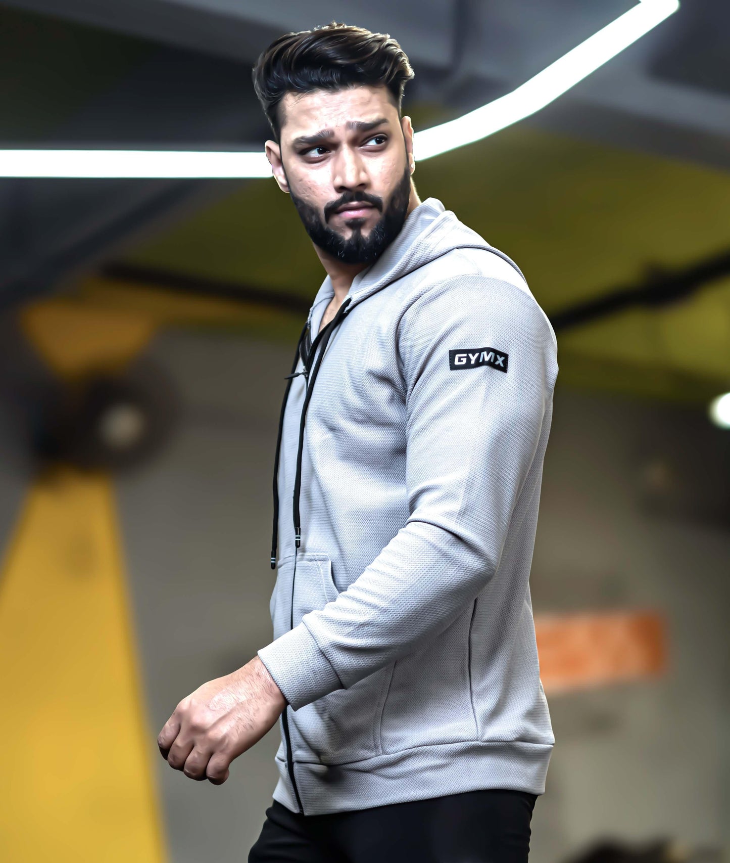 Vogue GymX Hoodie: Grey - sale