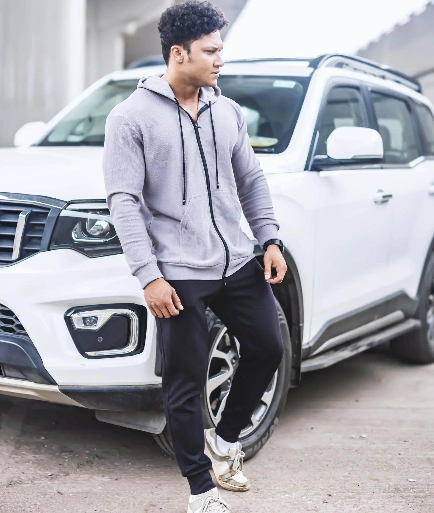 Vogue GymX Hoodie: Grey - sale