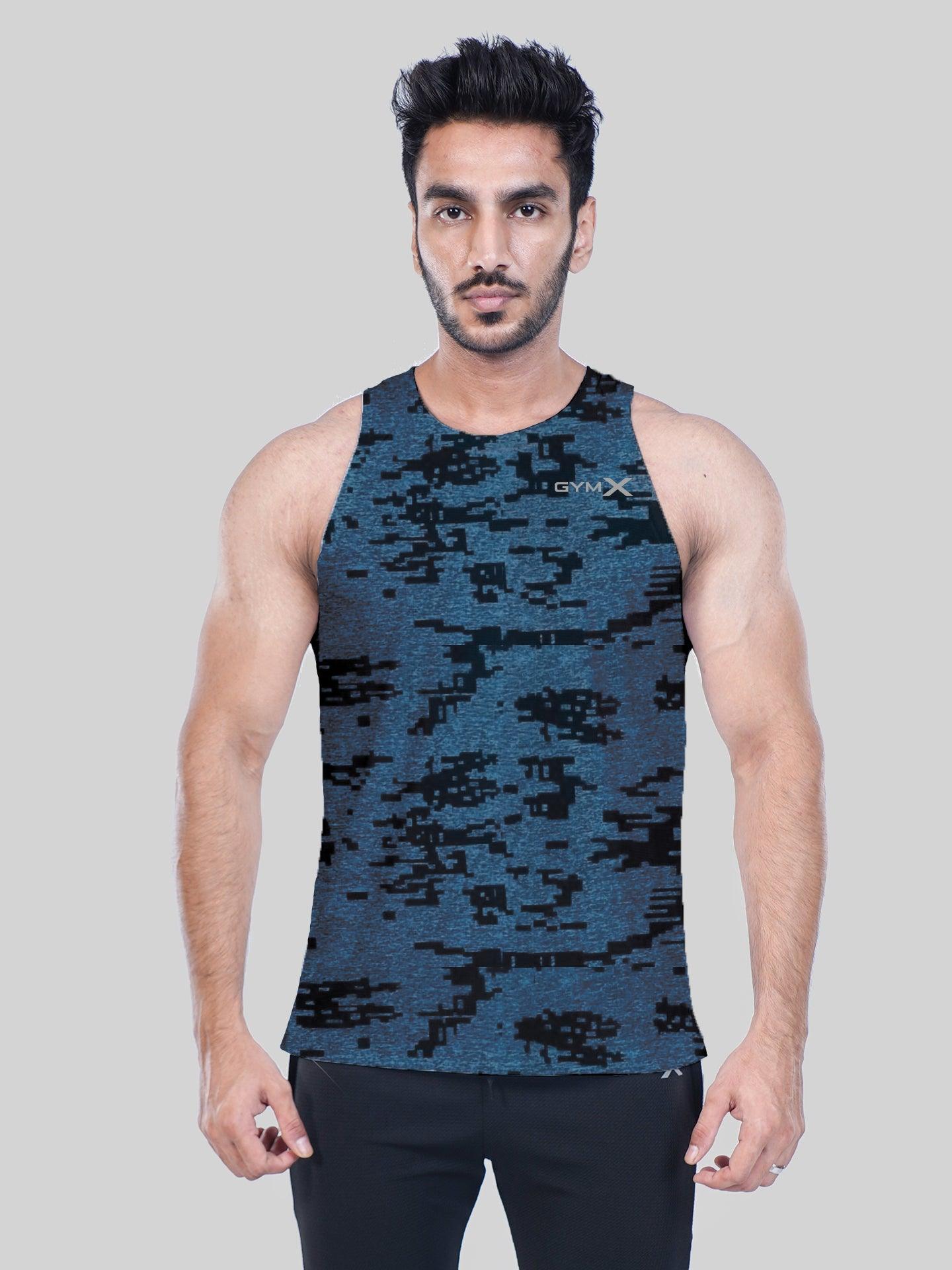 GymX Sapphire Blue Camo Tank - Sale - GymX