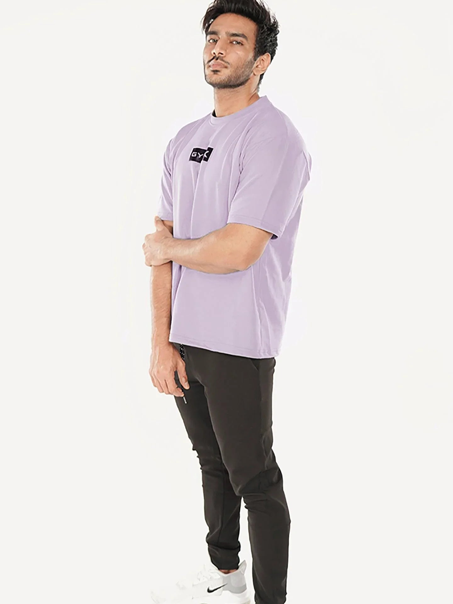 Oversized GymX Tee: Lavender - Sale