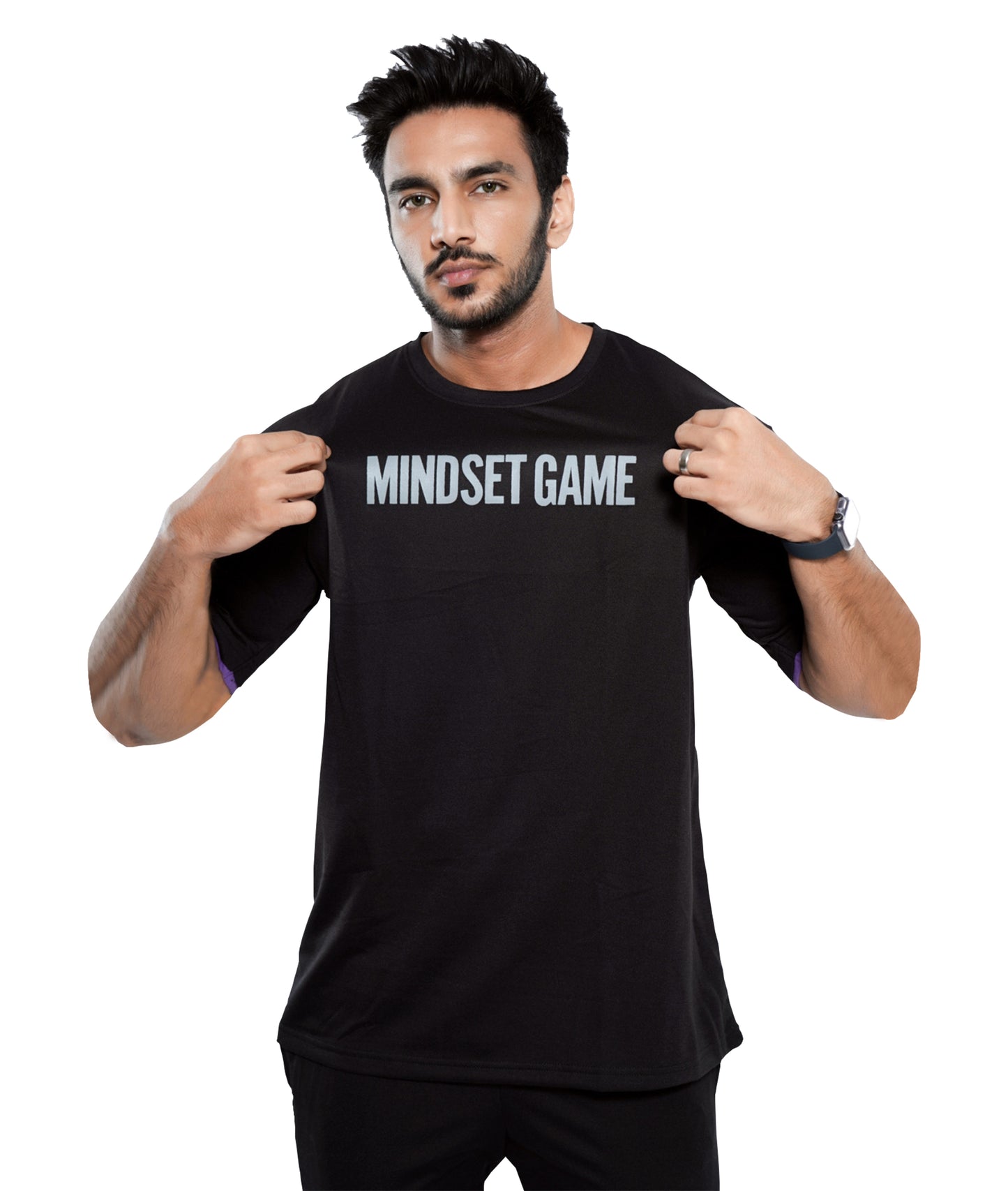 Mindset Game Oversized GymX Tee: Black - Sale