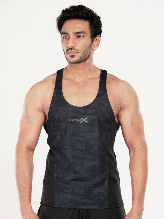 Mystery Blue Camo Stringer - Sale - GymX