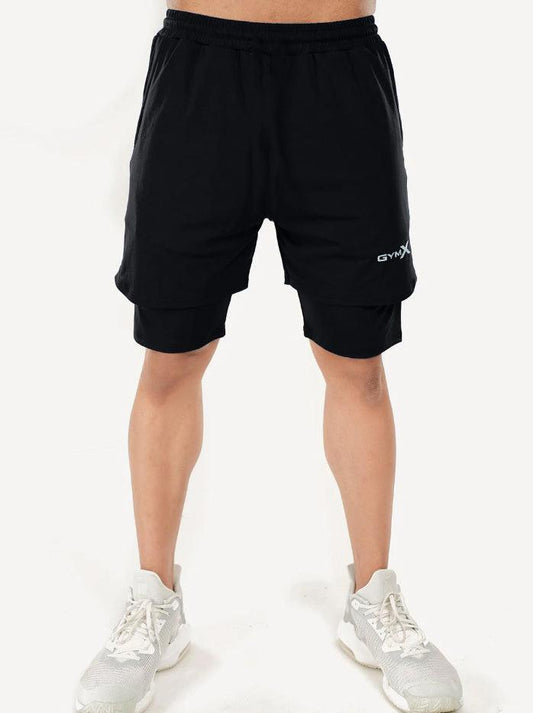 GymX 2-in-1 Black Shorts - Sale - GymX