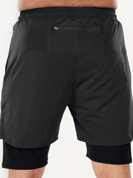 GymX 2 in 1 Grey shorts - Sale - GymX