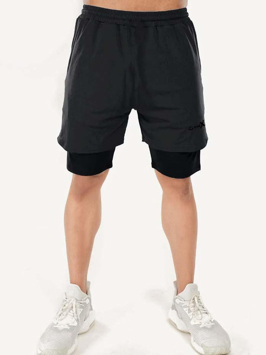 GymX 2 in 1 Grey shorts - Sale - GymX