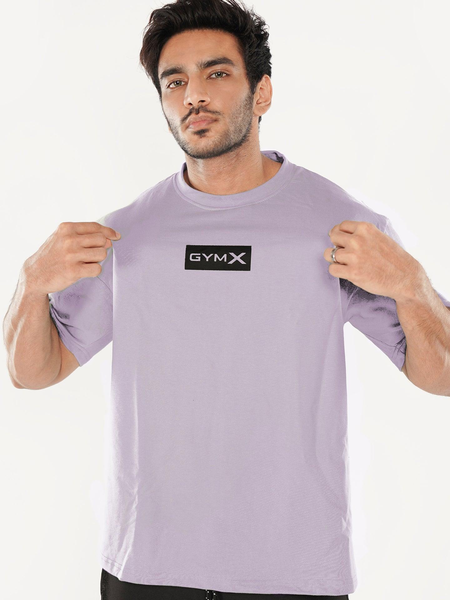 Oversized GymX Tee: Lavender - Sale