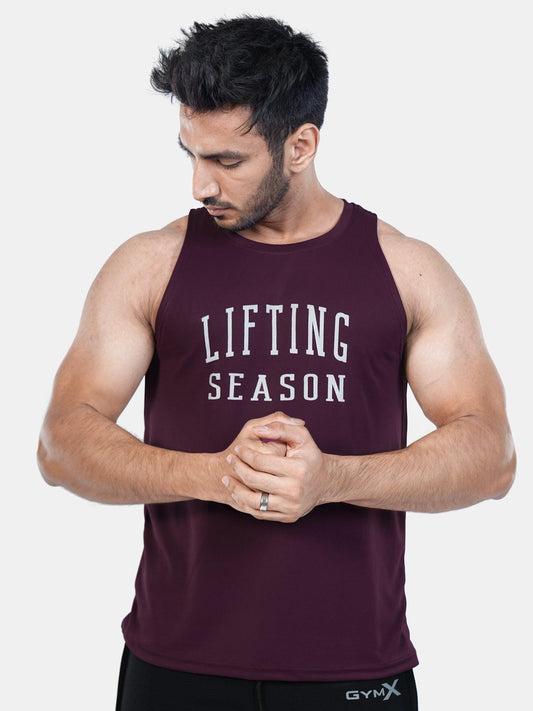 Ultra Lite GymX Maroon Tank: Lifting Season - Sale - GymX