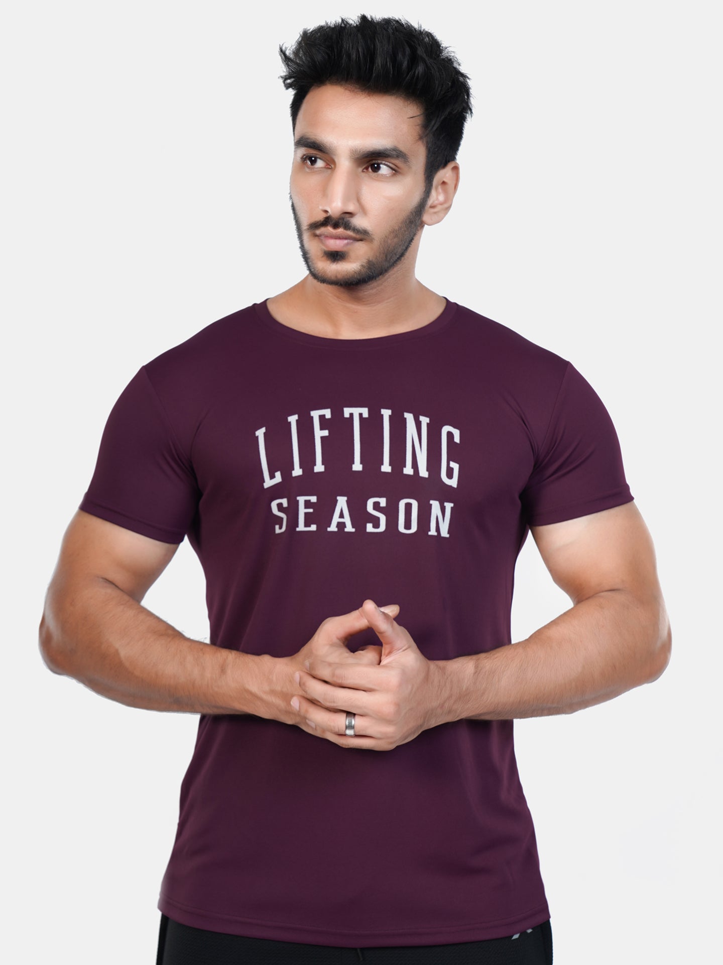 Ultra Lite GymX Maroon Tee: Lifting Season - Sale