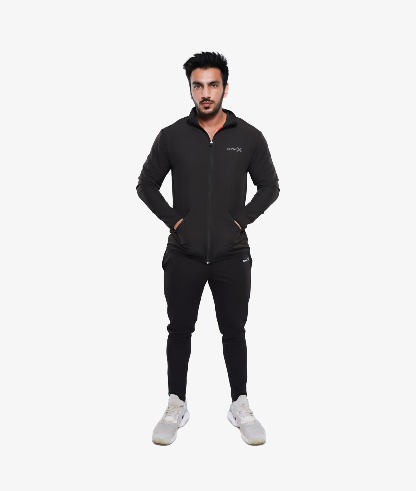 Jet Black GymX Summer Windcheater (Dedicated Phone Pocket) - GymX