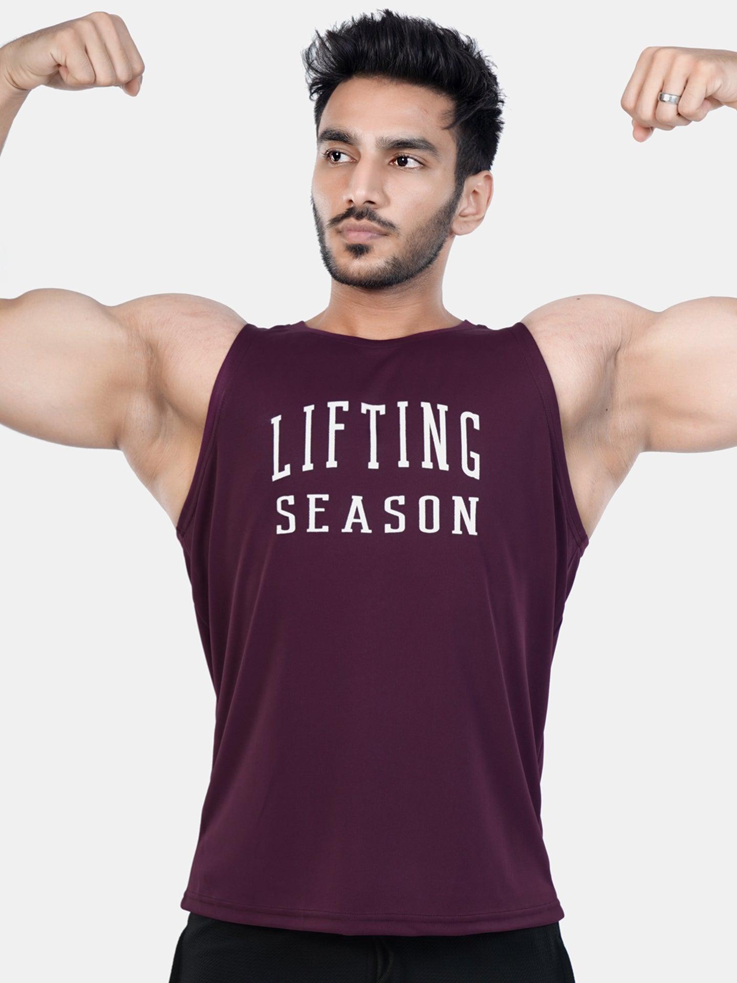 Ultra Lite GymX Maroon Tank: Lifting Season - Sale - GymX