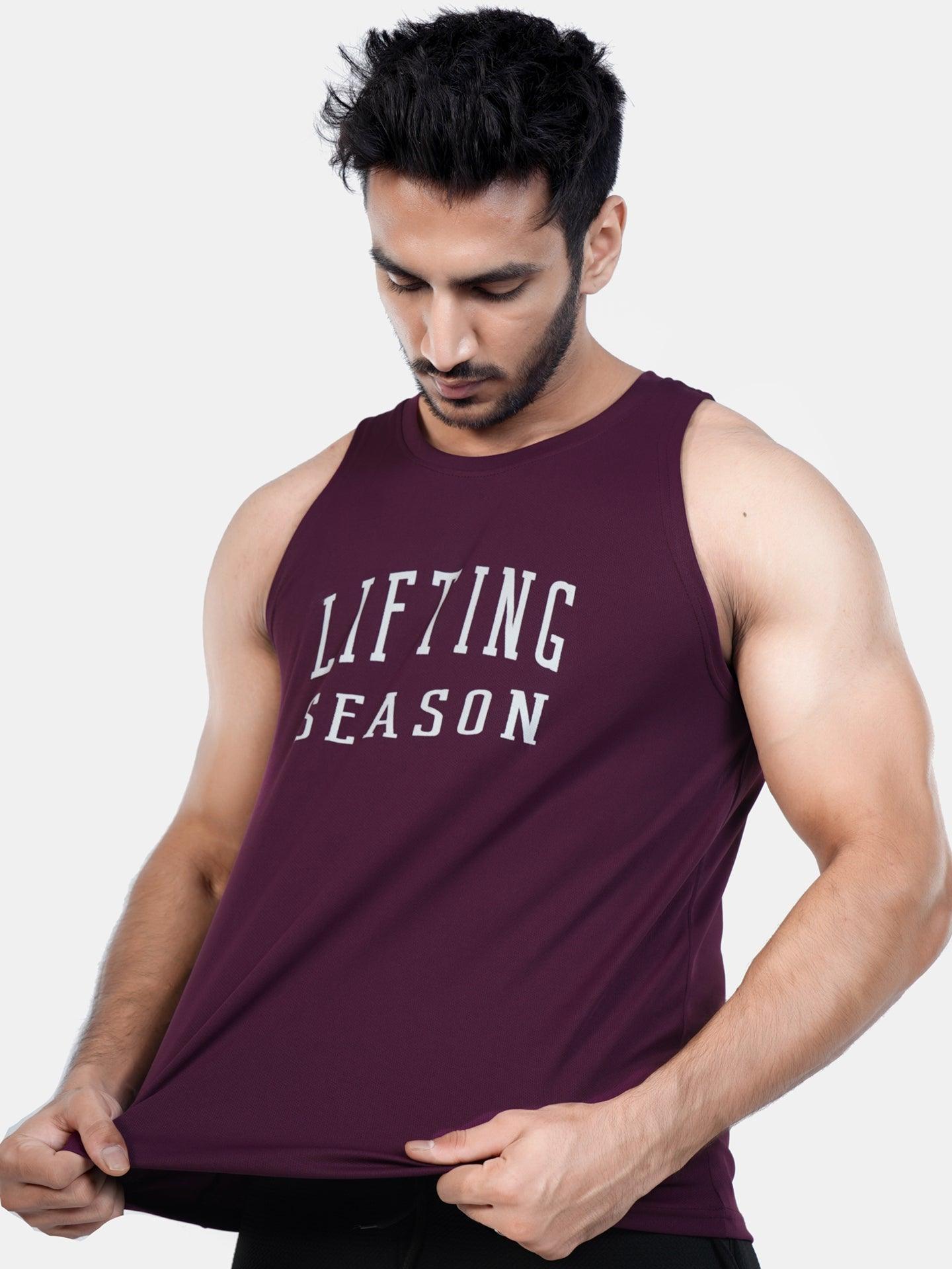 Ultra Lite GymX Maroon Tank: Lifting Season - Sale - GymX