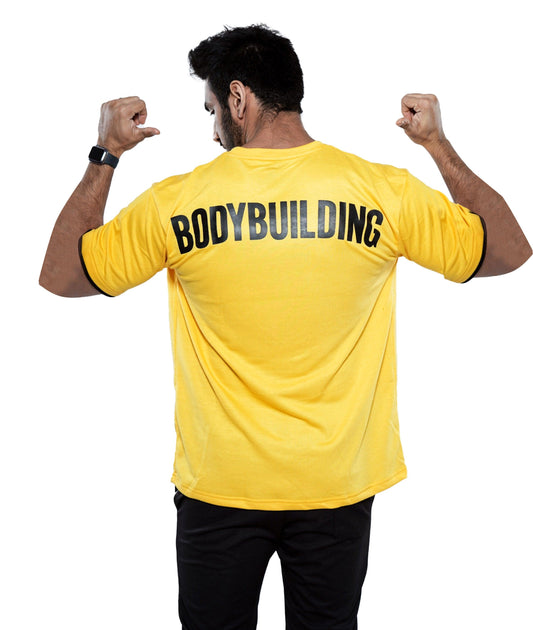 Bodybuilding Oversized GymX Tee: Yellow - Sale