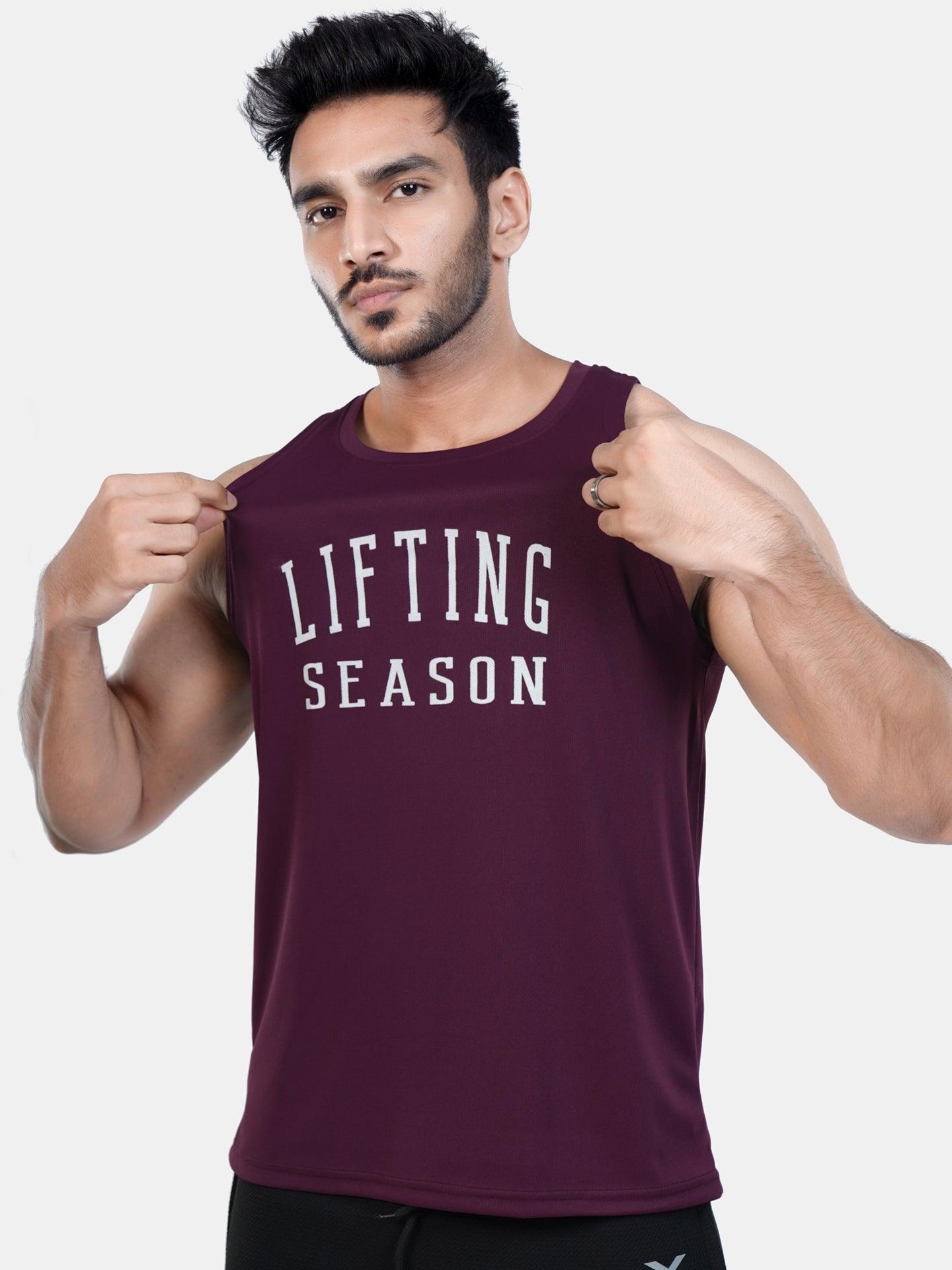Ultra Lite GymX Maroon Tank: Lifting Season - Sale - GymX